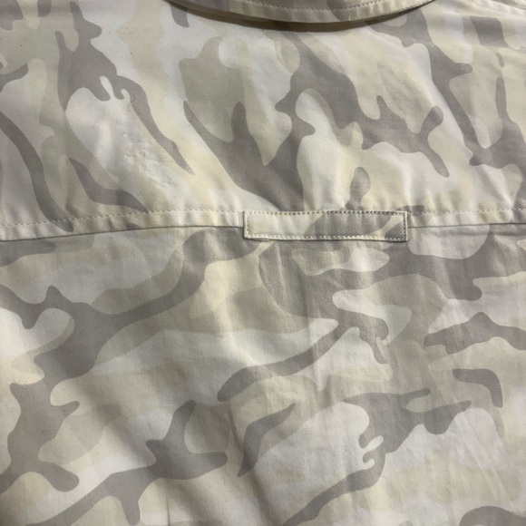 Vineyard Vines Cream Camo Shirt Dress size 2‎ - Picture 9 of 12